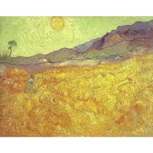 Schilderij Farmer In A Bright Sunny Day foto 1