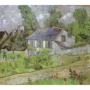 Schilderij House in Auvers foto 1