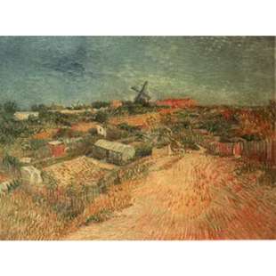 Schilderij Vegetable gardens in montmartre foto 1