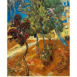 Schilderij Trees in the Asylum Garden foto 1