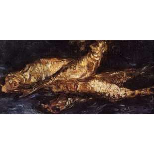 Schilderij Still Life with Bloaters foto 1
