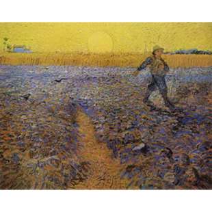 Schilderij Sower With Setting Sun foto 1