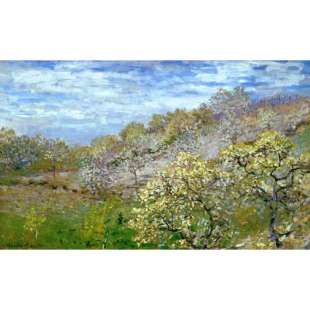 Schilderij Trees in bloom foto 1