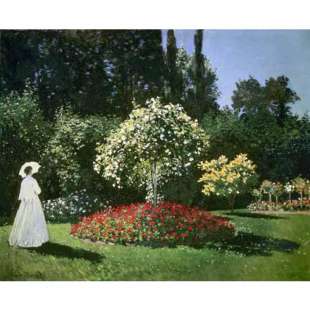 Schilderij Lady In The Garden foto 1