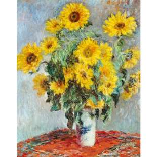 Schilderij Sunflowers Pot foto 1