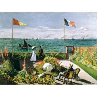 Schilderij Terrace At Saint Adresse foto 1