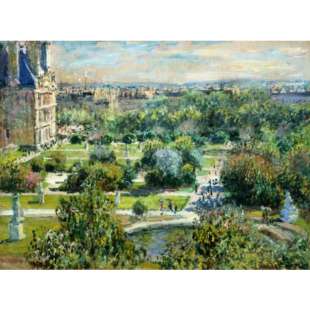 Schilderij Die Tuillerien foto 1