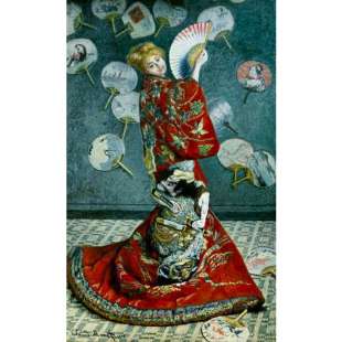 Schilderij Reproductie Madame Monet im Kimono La Japonaise foto 1