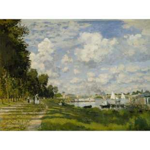 Schilderij Reprroductie An der Seine bei Argenteuil foto 1