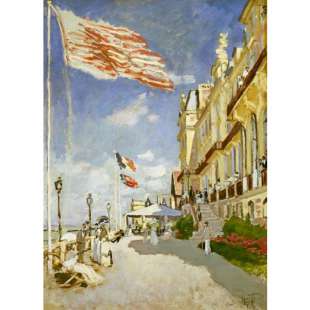 Schilderij Das Hotel Des Roches Noires in Trouville foto 1