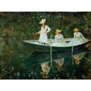Schilderij reproductie The Boat at Giverny foto 1