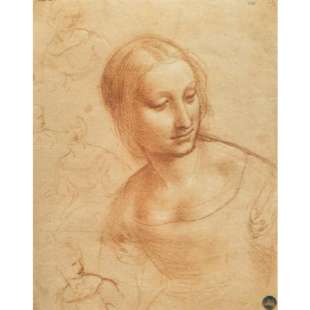 Schilderij Madonna mit der Spindel (Studie) foto 1