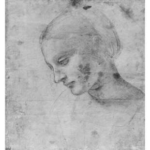 Schilderij Head of a Young Woman foto 1