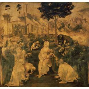 Olieverfschilderij Aanbidding der wijzen foto 1