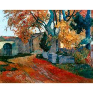 Schilderij Die Alyscamps in Arles foto 1
