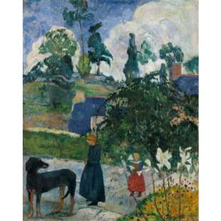 Schilderij In den Lilien foto 1