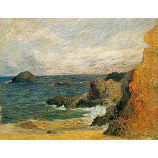 Schilderij Felsen an der Küste foto 1