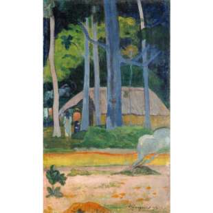 Schilderij Hut In The Trees foto 1