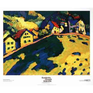 Schilderij Hauser am Hugel foto 1