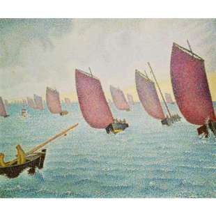 Schilderij Regatta vor Concarneau foto 1