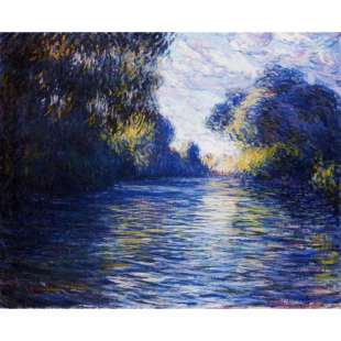 Schilderij Reproductie Morgen Op De Seine foto 1