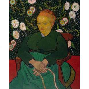 Schilderij Woman Rocking a Cradle foto 1
