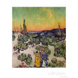 Schilderij Moonlit Landscape foto 1