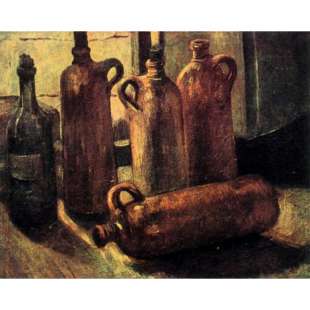 Schilderij Still Life with Bottles foto 1