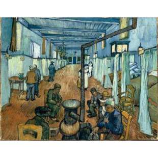 Schilderij Ward in the Arles Hospital foto 1