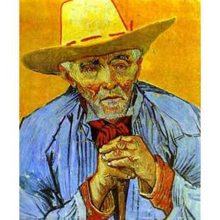 Schilderij Old Peasant foto 1