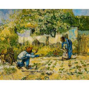 Schilderij reproductie First Steps van Gogh foto 1
