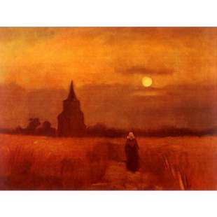 Schilderij Reproductie  De oude toren van Nuenen foto 1