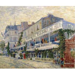 Schilderij Restaurant de La Sirene in Asnieres foto 1