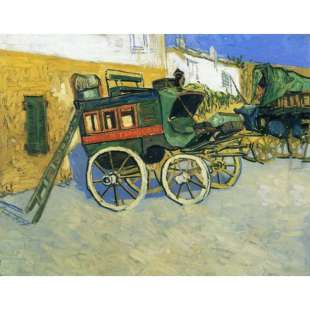 Reproductie schilderij De postkoets naar Tarascon foto 1