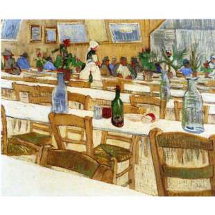 Reproductie schilderij Restaurant foto 1