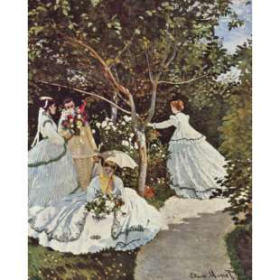 Schilderij Reproductie Women In The Garden foto 1