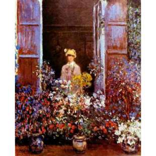 Schilderij Kopie Camille At The Window Monet foto 1