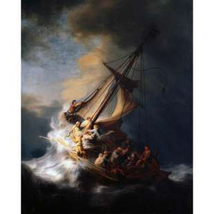 Schilderij Christus in de storm op het meer van Galilea foto 5