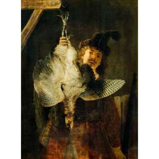 Schilderij Rohrdommeljager foto 1