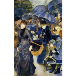 Schilderij Die Regenschirme foto 1