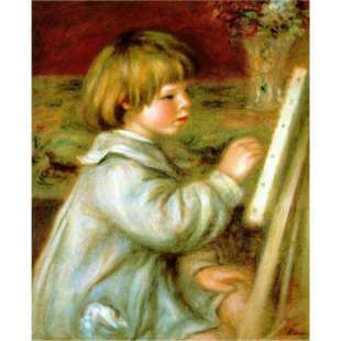 Schilderijen Girl painting foto 1