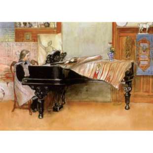 Schilderij Skaloma Playing Scales foto 1