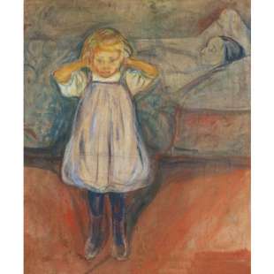 Schilderij The child and the death foto 1