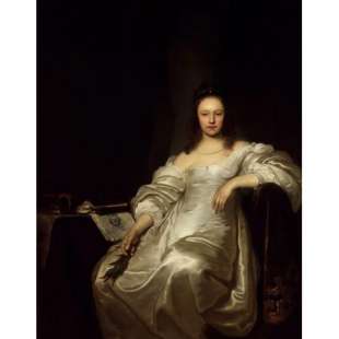 Schilderij Portrait of a woman as the Muse Euterpe foto 1