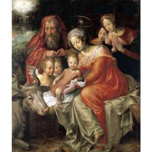 Schilderij Nativity foto 1
