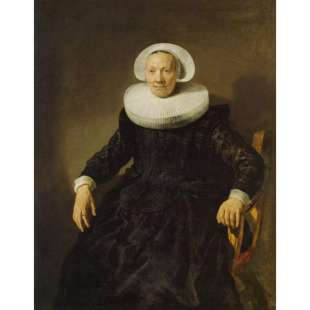 Schilderij Old Woman in an Armchair foto 1