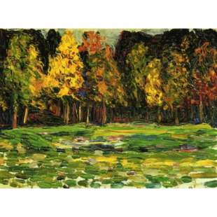 Schilderij Forest edge foto 1