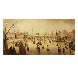 Schilderij The Pleasures of Winter (Oil on Panel) foto 1