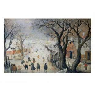 Schilderij Winter Scene foto 1