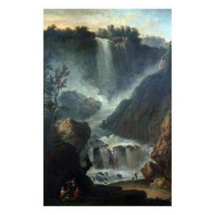 Schilderij Sketch of waterfall foto 1